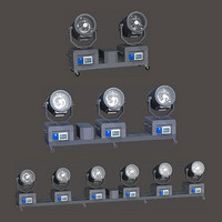 Outdoor (2~12) Multi-Head Machinery Synchronous Scanning Air Cannon Lamp