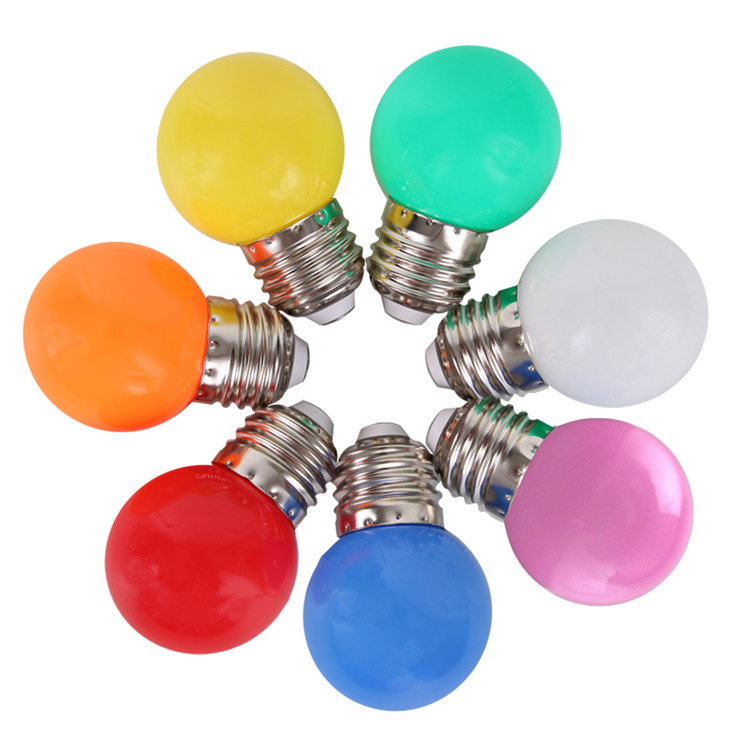 LED multicolor lighting outdoor decoration energy-saving colored light bulbs