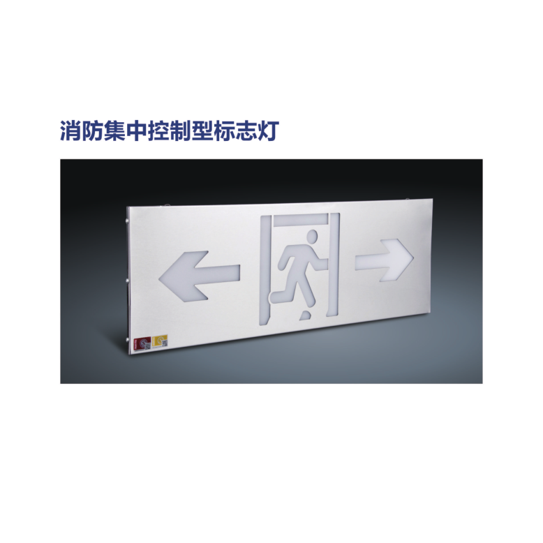 Rectangular evacuation sign fire centralized control type sign light
