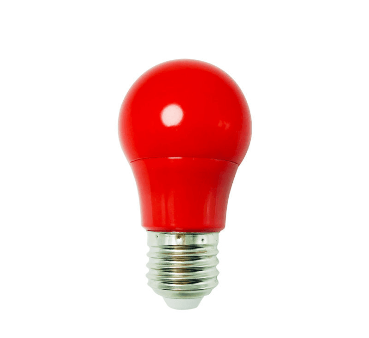 Red LED Red Lantern Screw Mount Low Power Color Bulb