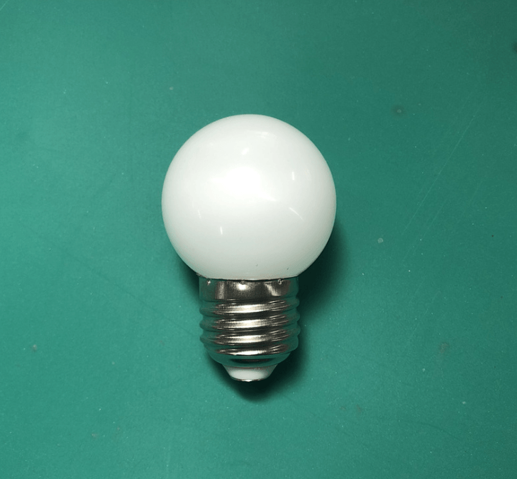 White round LED screw bayonet low power color light bulb