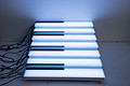 LED foot induction piano dancing outdoor long strip floor tile light