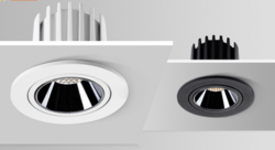 Black and white embedded LED living room bedside background ceiling spotlight