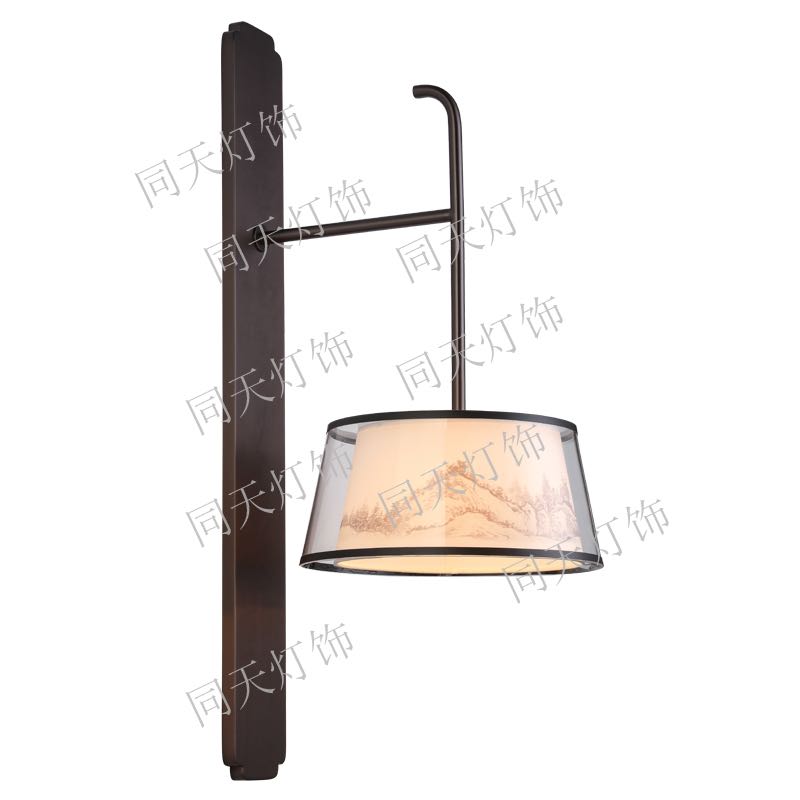 Simple fashion creative courtyard household hanging lamp shade wall lamp