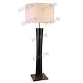 Black steel column straight down lampshade simple fashion creative floor lamp