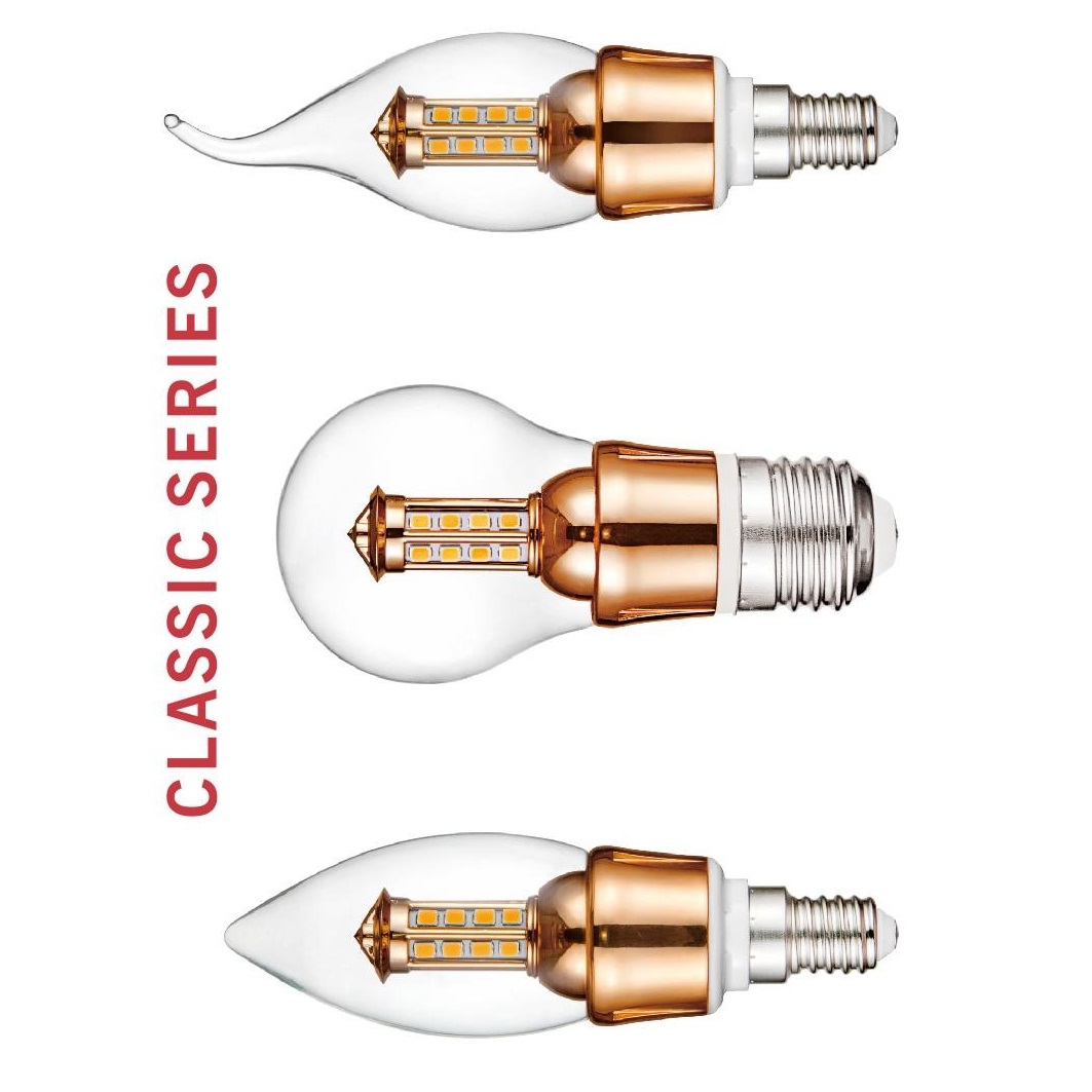 Home bedroom corridor super bright energy saving screw LED candle bulb lamp