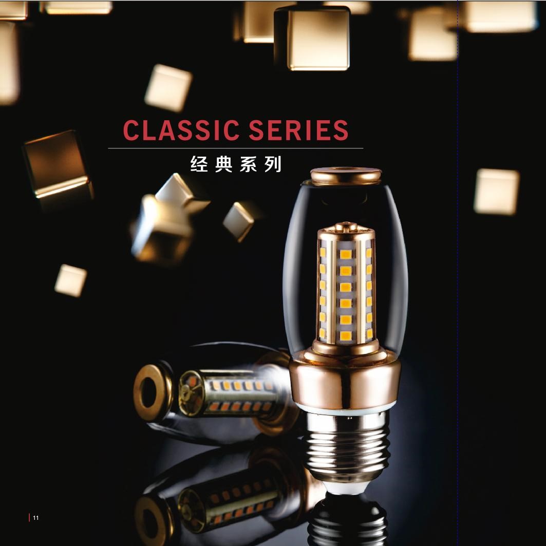 Classic series indoor highlight minimalism LED candle bulb lamp
