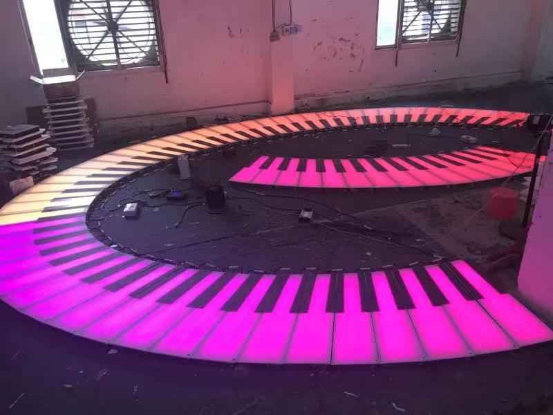 LED piano gravity human body induction outdoor waterproof underground light