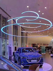 LED colorful and super bright car booth, exhibition hall, showcase hard light bar