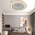Indoor bedroom living room adjustable LED suction fan light