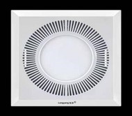 Round air outlet integrated ceiling bedroom dining fan lamp