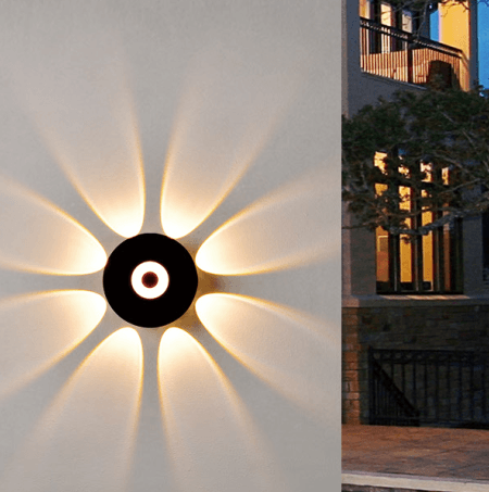 LED petal light-emitting simple creative community outdoor wall lamp