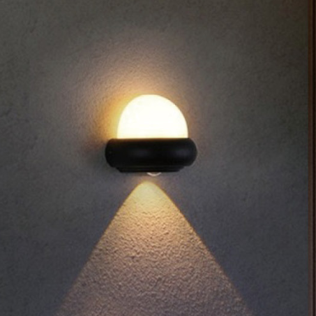 LED mini ball-shaped outdoor wall lamp for luminous community