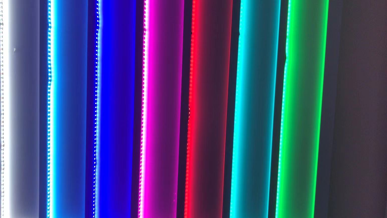 LED colorful and super bright booth, exhibition hall, showcase soft light bar