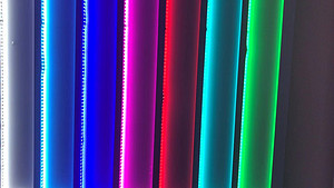 LED colorful and super bright booth, exhibition hall, showcase soft light bar