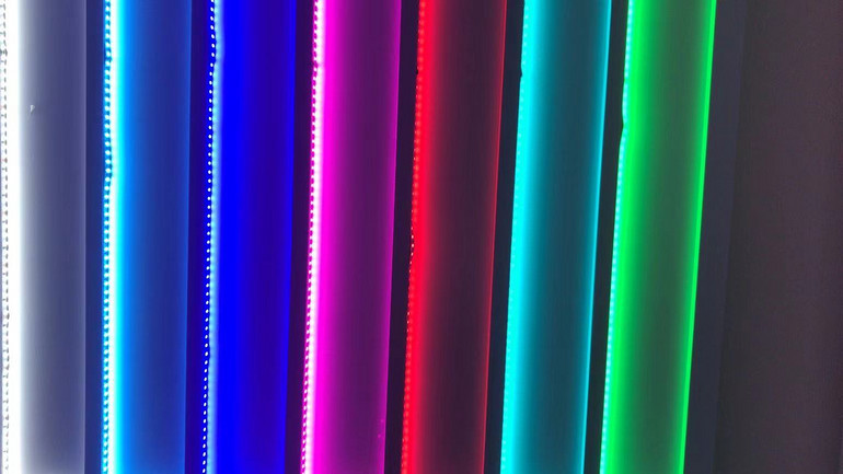 LED colorful and super bright booth, exhibition hall, showcase soft light bar