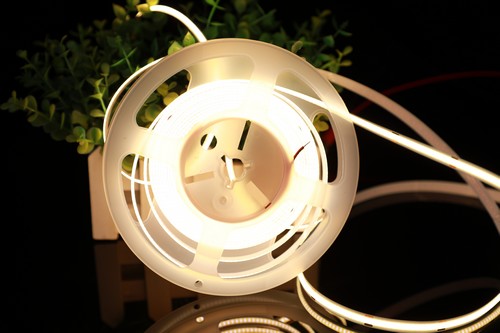 LED high-density two-color COB flexible soft light strip