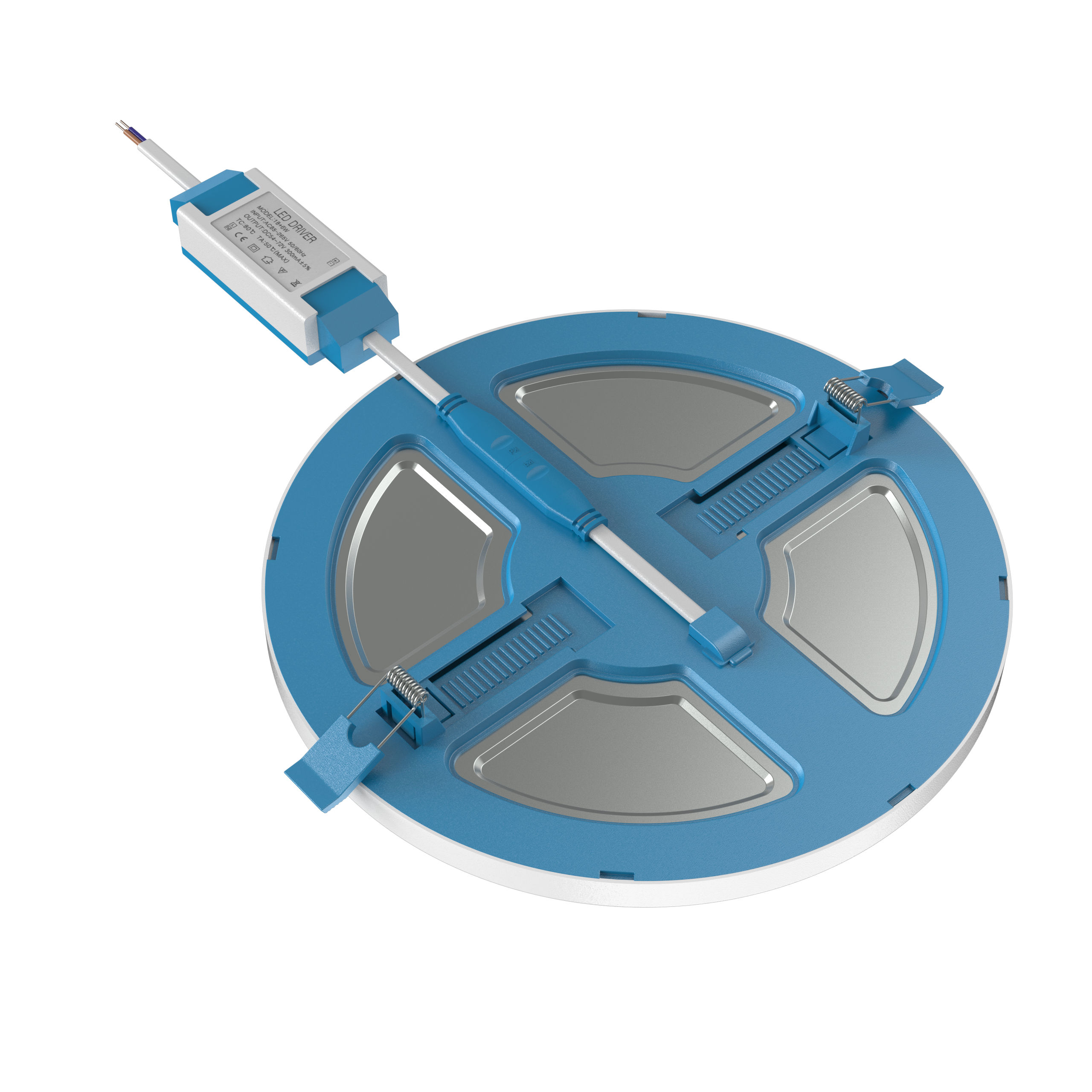 LED home lighting blue edge ceiling recessed panel light
