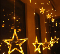 LED star lights christmas garden decoration light string