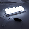 LED indoor three-color temperature makeup mirror fill light bulb