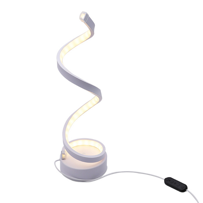 LED eye protection creative spiral intelligent voice desk lamp