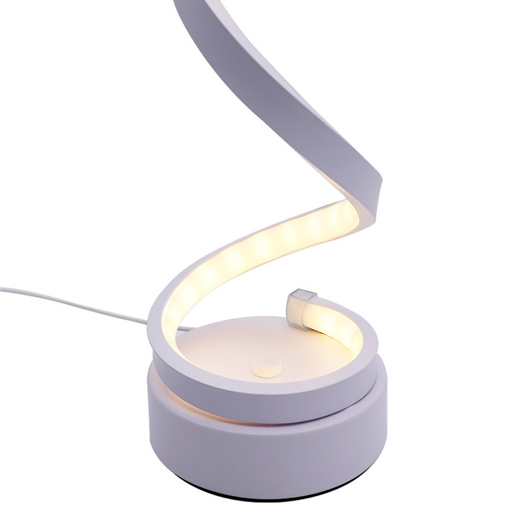 LED eye protection creative spiral intelligent voice desk lamp