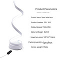 LED eye protection creative spiral intelligent voice desk lamp