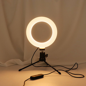 LED eye protection 6 inch round intelligent voice fill light