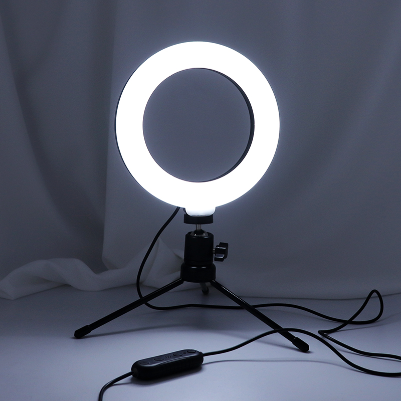 LED eye protection 6 inch round intelligent voice fill light