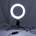 LED eye protection 6 inch round intelligent voice fill light