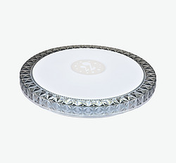 LED modern living room ceiling lamp with round diamond edge outer ring