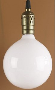 Spherical energy-saving LED milky white large bulb