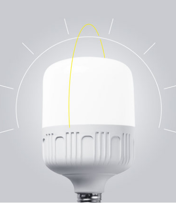 Screw mouth energy-saving LED large milky white bulb