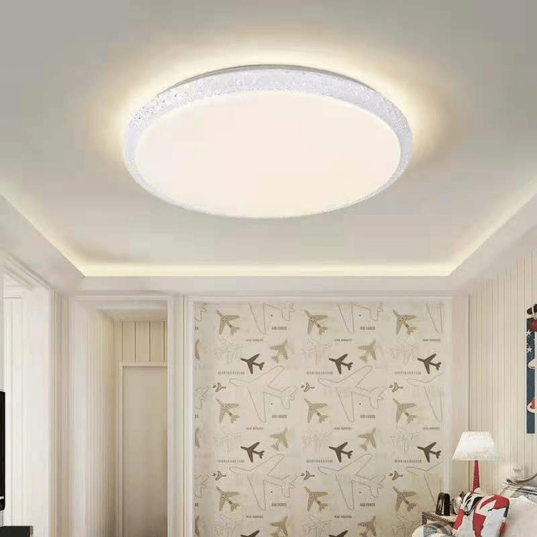 Led household living room white frame two-color temperature ceiling lamp