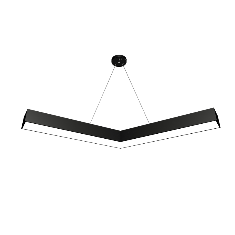 LED indoor black and white 36W iron creative V-shaped lamp