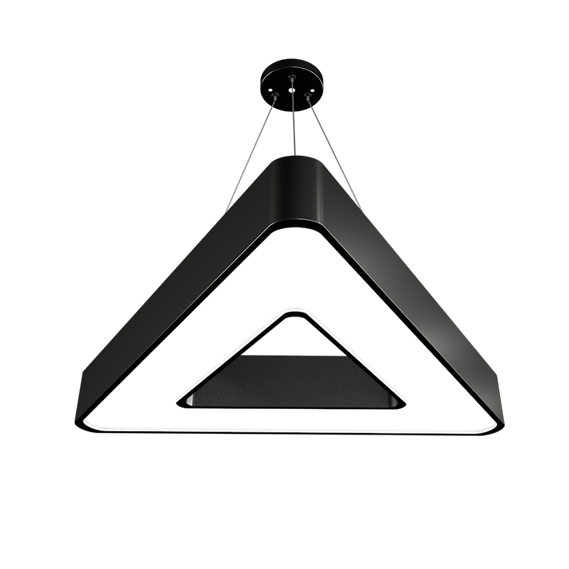 LED indoor iron creative 48W triangle lamp