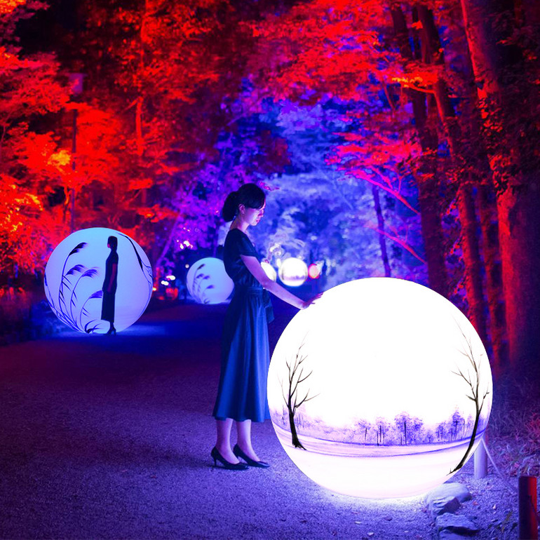 LED outdoor net red activity lawn decorative ball lamp