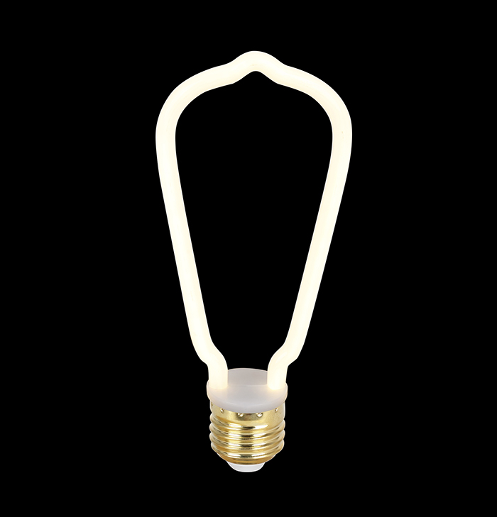 New LED bulb creative milk white bulb shaped line lamp