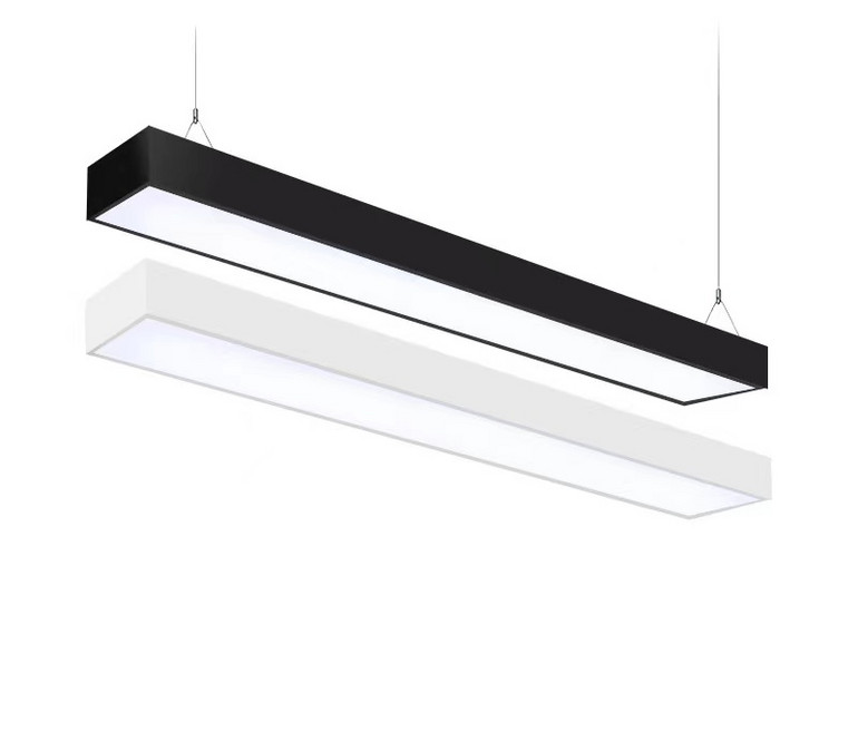 Led office minimalist black and white frame grille lamp