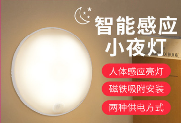 LED magnetic absorption installation type smart sensor night light