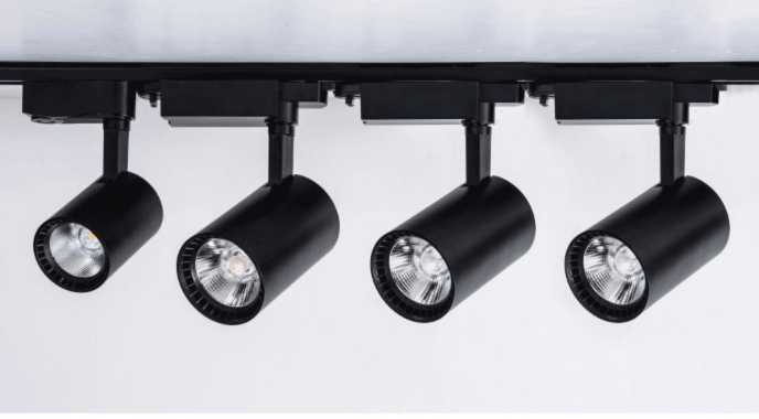 LED indoor background wall surface mounted guide rail spotlight