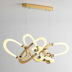 LED indoor bedroom modern creative gold buckle Chandelier