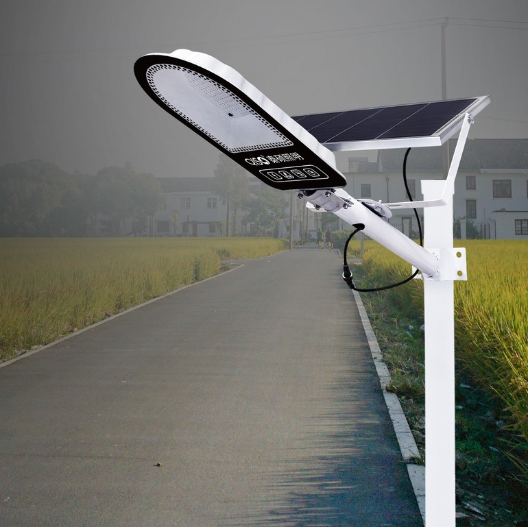 LED outdoor intelligent light sensing control solar street lamp