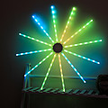 LED outdoor decoration point control colorful synchronous windmill lamp