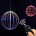 Led interior decoration point control colorful synchronous iron ball lantern