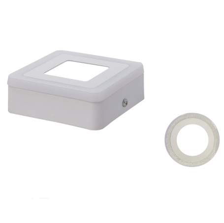 LED square indoor household surface mounted two-color panel light