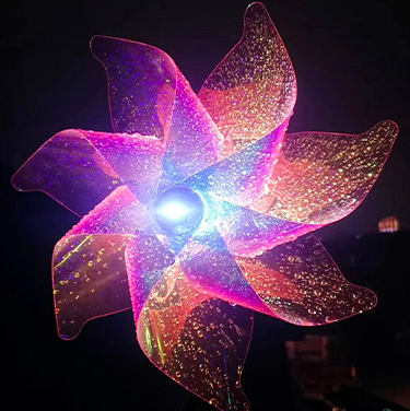 LED outdoor square creative colorful windmill decorative lights