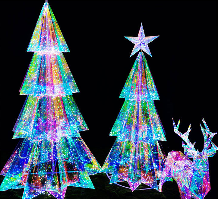 LED outdoor creative colorful Christmas tree elk modeling lamp