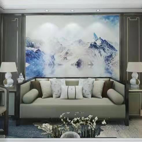 New Chinese environment-friendly moisture-proof flame-retardant packaged custom wallpaper