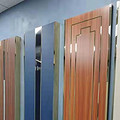 Stainless steel inlaid hard clad panel for indoor hotel rooms